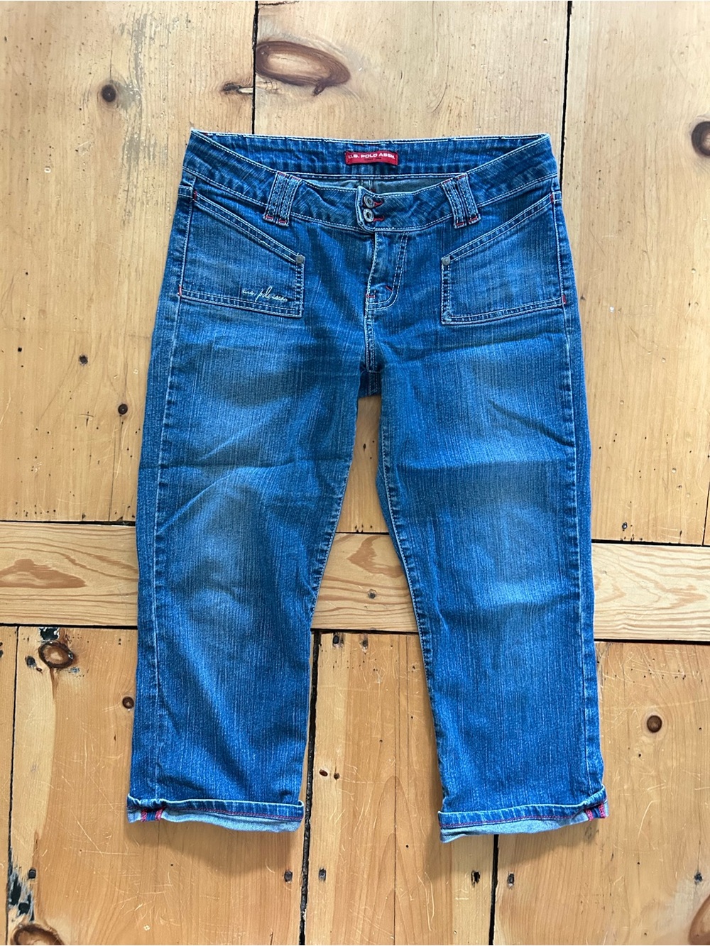 Vintage Low Rise Ralph Lauren U.S. Polo Assn Women's Capri Jeans